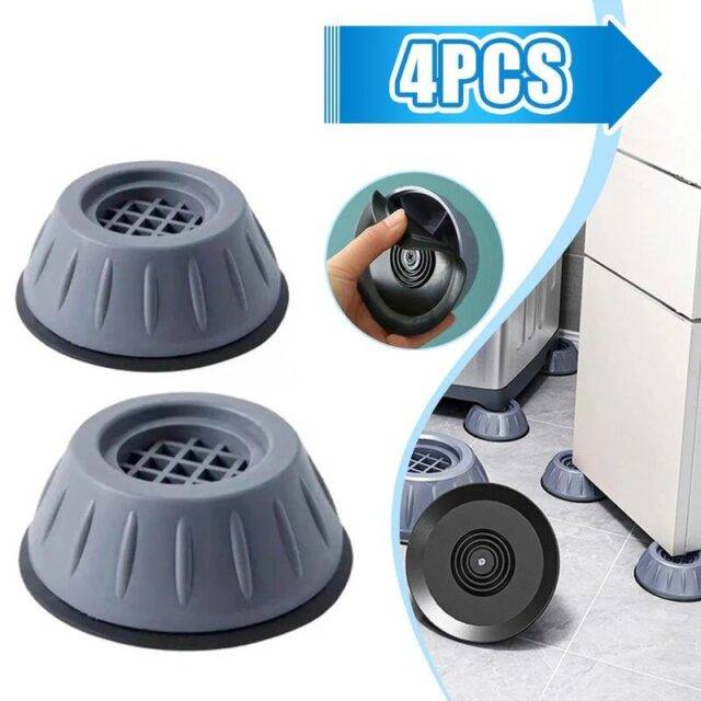Anti Vibration Feet Pads Rubber Mat Slipstop Silent Universal Washing  Machine Refrigerator Furniture Fixed Raiser Dampers Stand
